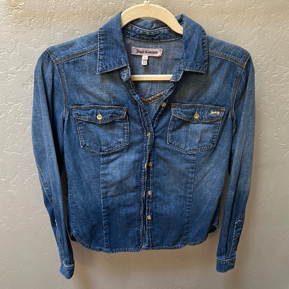 Juicy Couture Denim button up